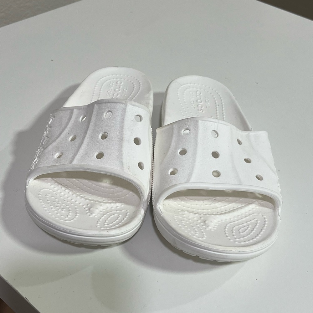 Crocs Baya II Slide. White Unisex Men’s Size 4 /Women’s Size 6